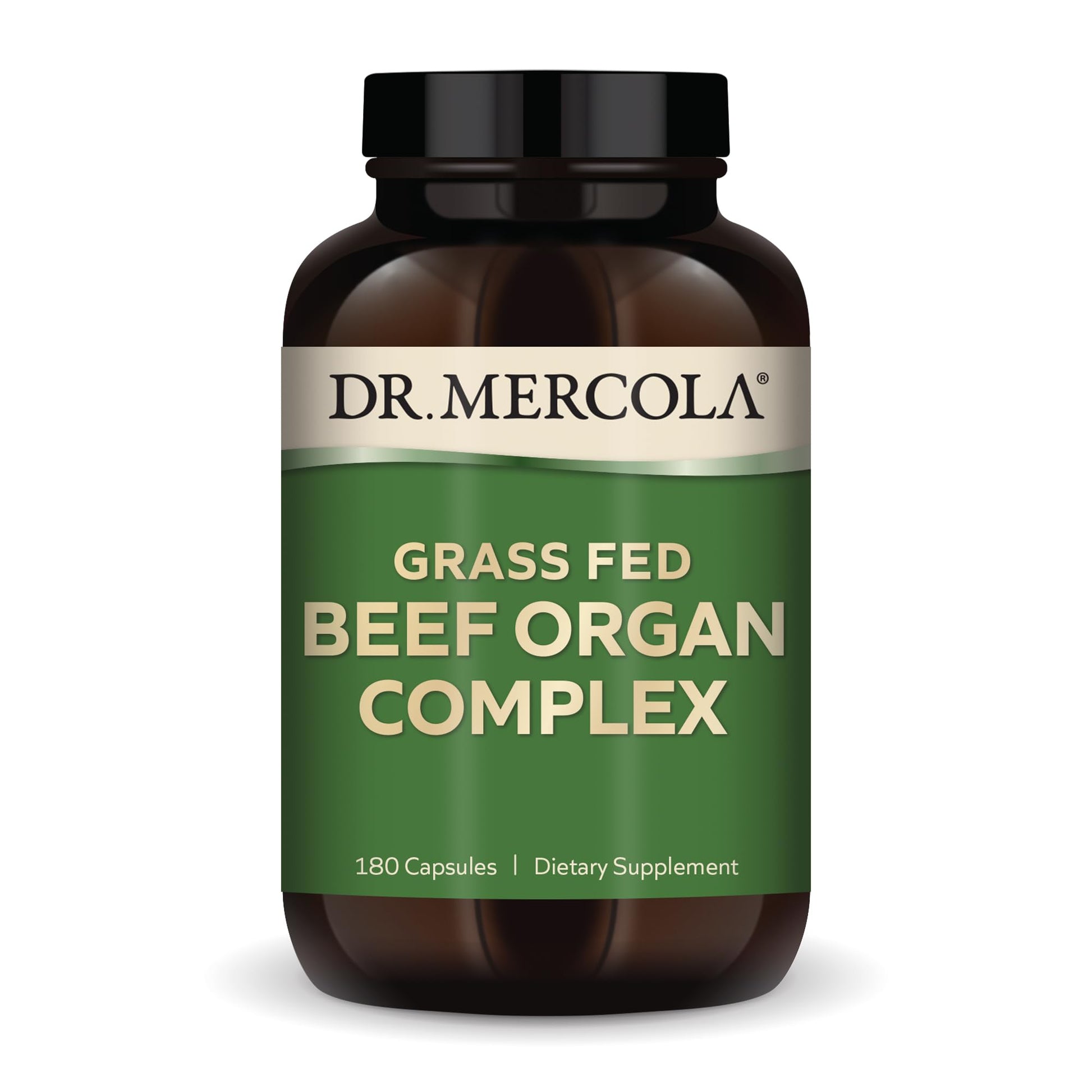 Dr. Mercola Grass Fed Beef Organ Complex - Supports Whole Body Wellness - Freeze-Dried Organ Blend - Non-GMO - Gluten-Free - 180 Capsules Dr. MercolaAu supplements