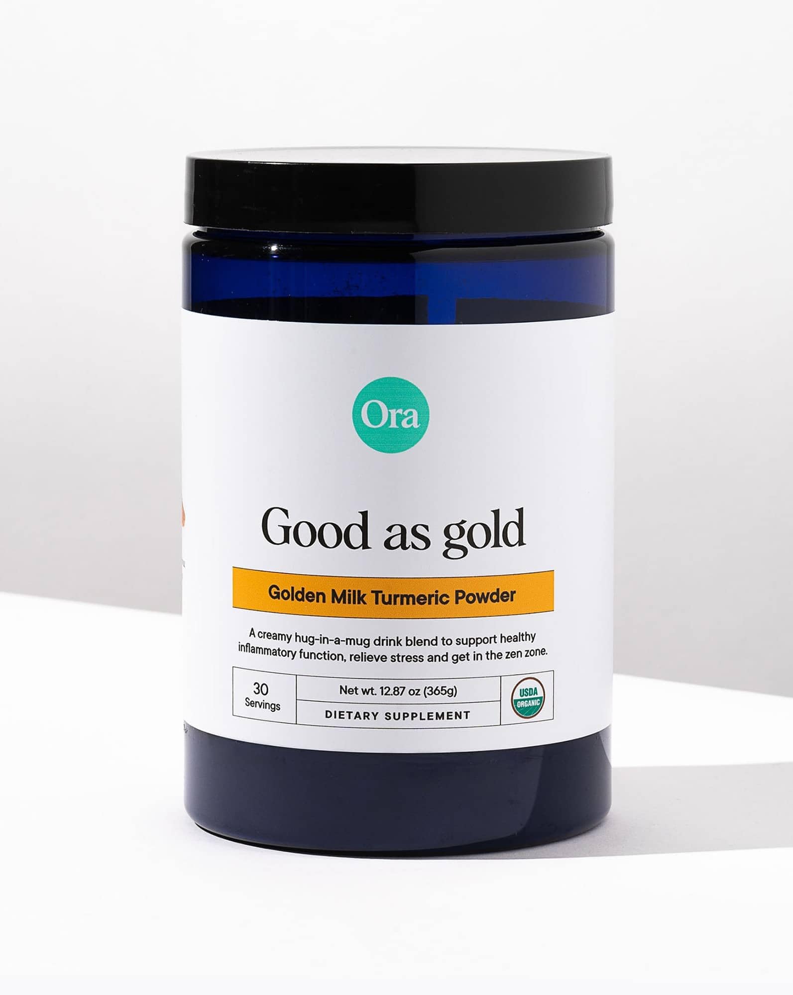 Ora Organic Golden Milk Powder - Ayurvedic Turmeric Powder with Organic Adaptogens - Ashwagandha, Reishi and Ginger | Organic, Gluten-Free, Soy-Free, Vegan, Non-GMO - Maple & Vanilla, 30 Servings Ora OrganicUS supplements