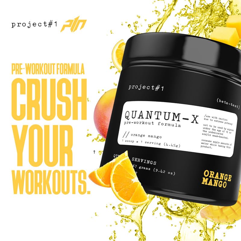 Project #1 Quantum-X Nutrition: Advanced Pre-Workout Powder for Men and Women Project #1Au supplements