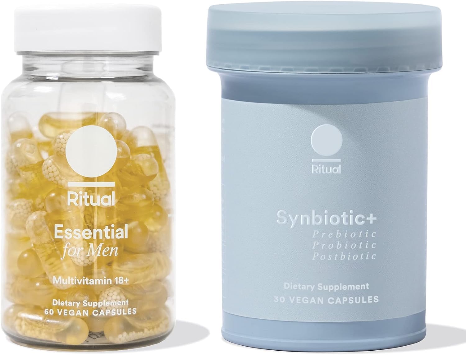 Ritual Synbiotic+ Probiotic Gut Health Support and Men's 18+ Multivitamin RitualUS supplements