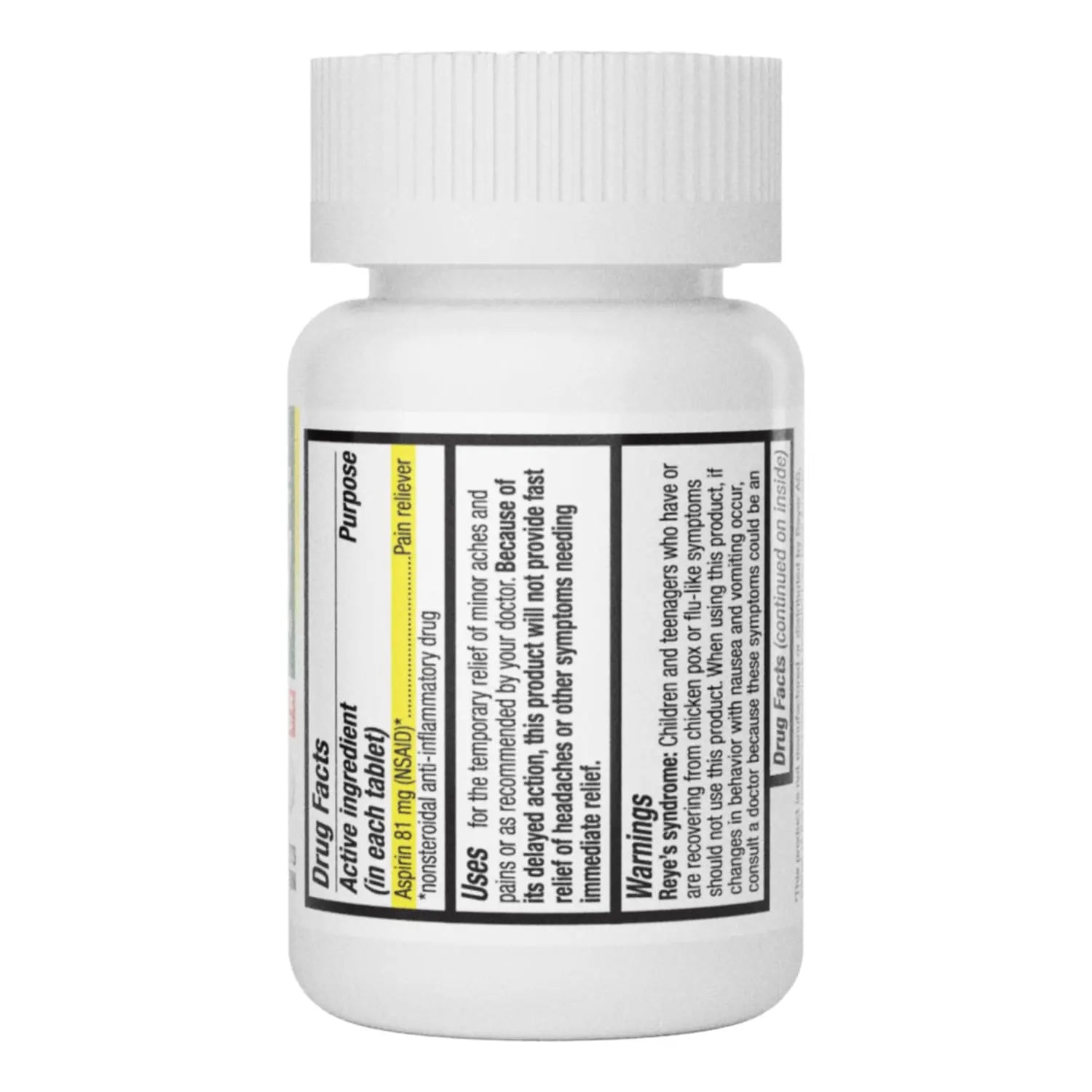 HealthA2Z® Aspirin 81 mg | DYE Free | Low Strength | 200 Counts | Pain Relief | Reduces Minor Aches Muscle Pain & Cramps | Fever Reducer | Reduces Headache | (NSAID) HealthA2ZAu supplements