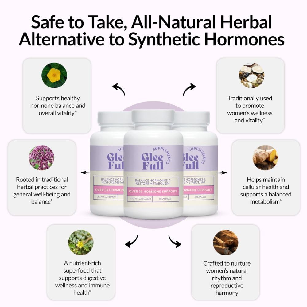 GleeFull Over 30 Hormone Support - Menopause Supplements for Women - Hormone Support for Women GLEEFULL SUPPSAu supplements