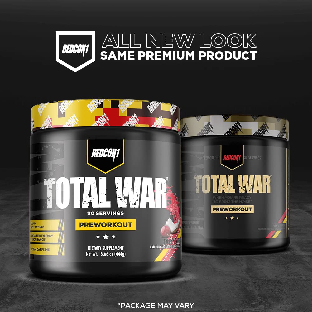 REDCON1 Total War Pre Workout Powder, Kiwi Lime - Beta Alanine + Citrulline Malate Keto REDCON1Au supplements
