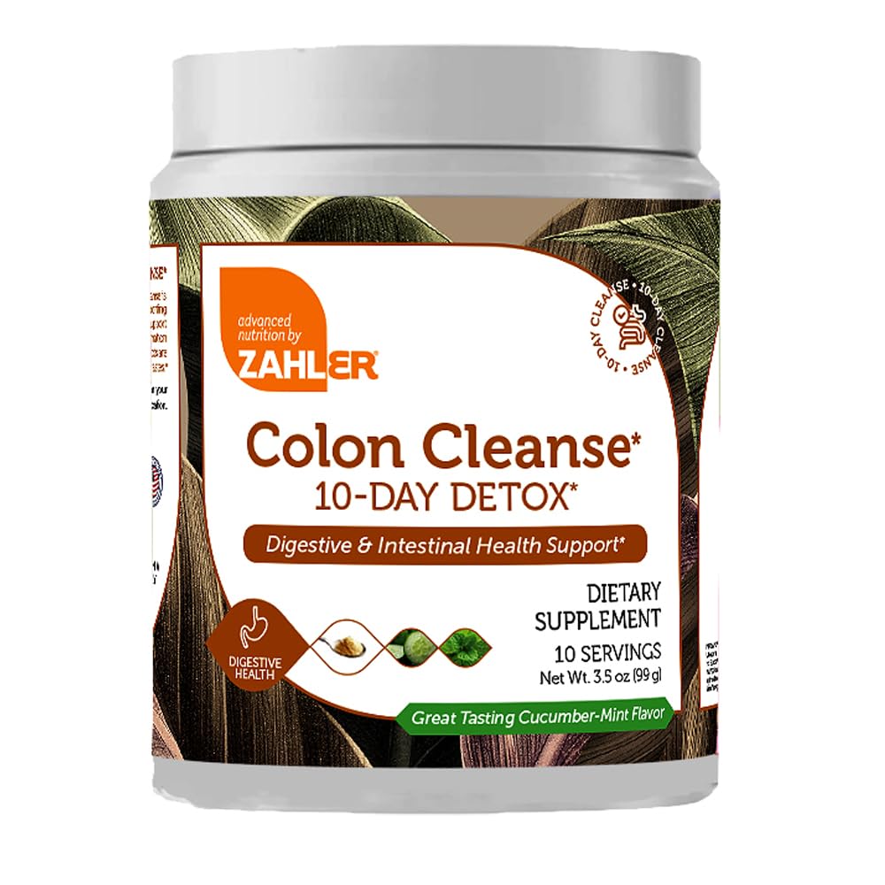 Zahler Colon Cleanse, 10 Day Detox and Gut Health Support, Intestinal Cleanse Supplement ZahlerAu supplements