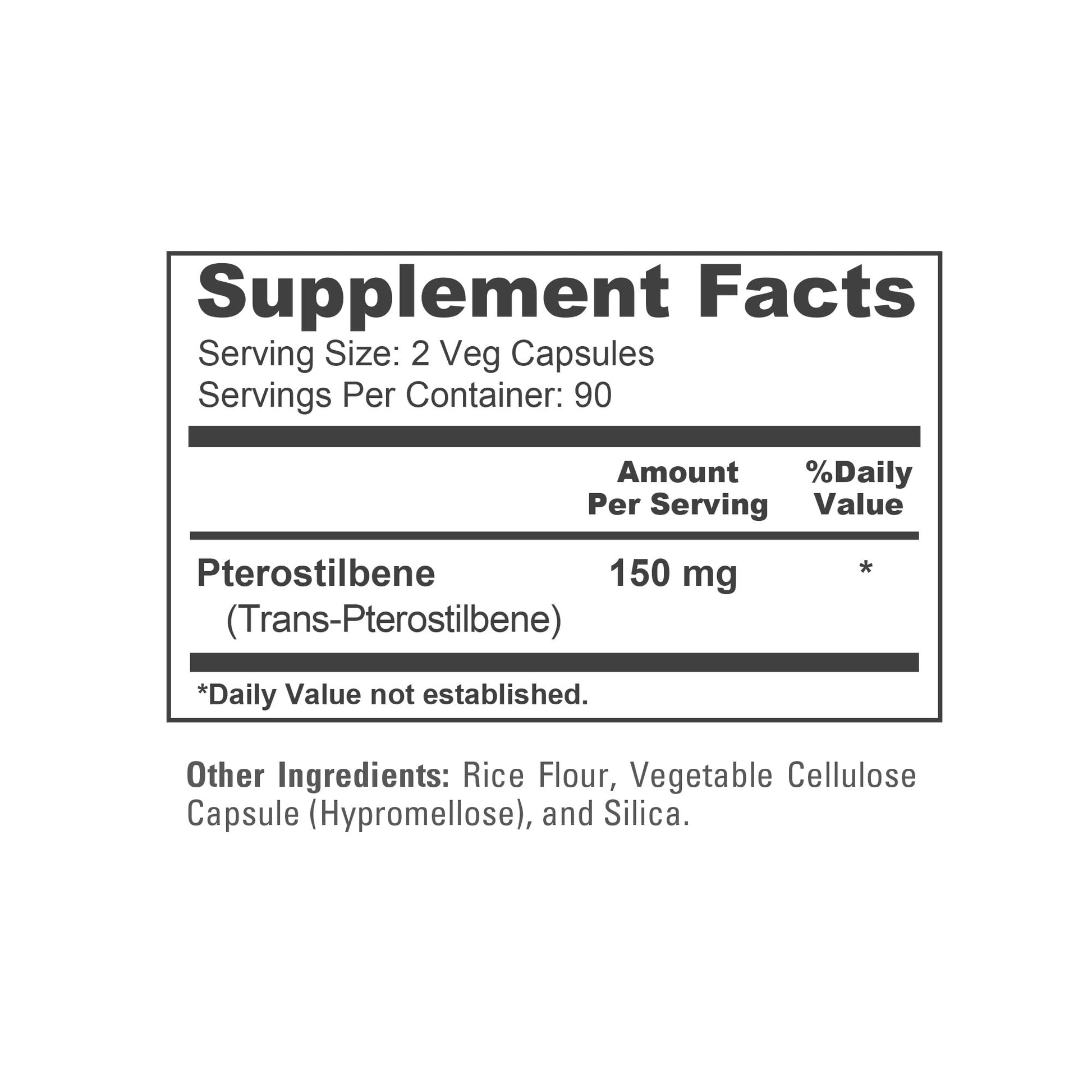 NusaPure Pterostilbene 150mg 180 Veggie Caps (Non-GMO, Vegan) NusaPureAu supplements