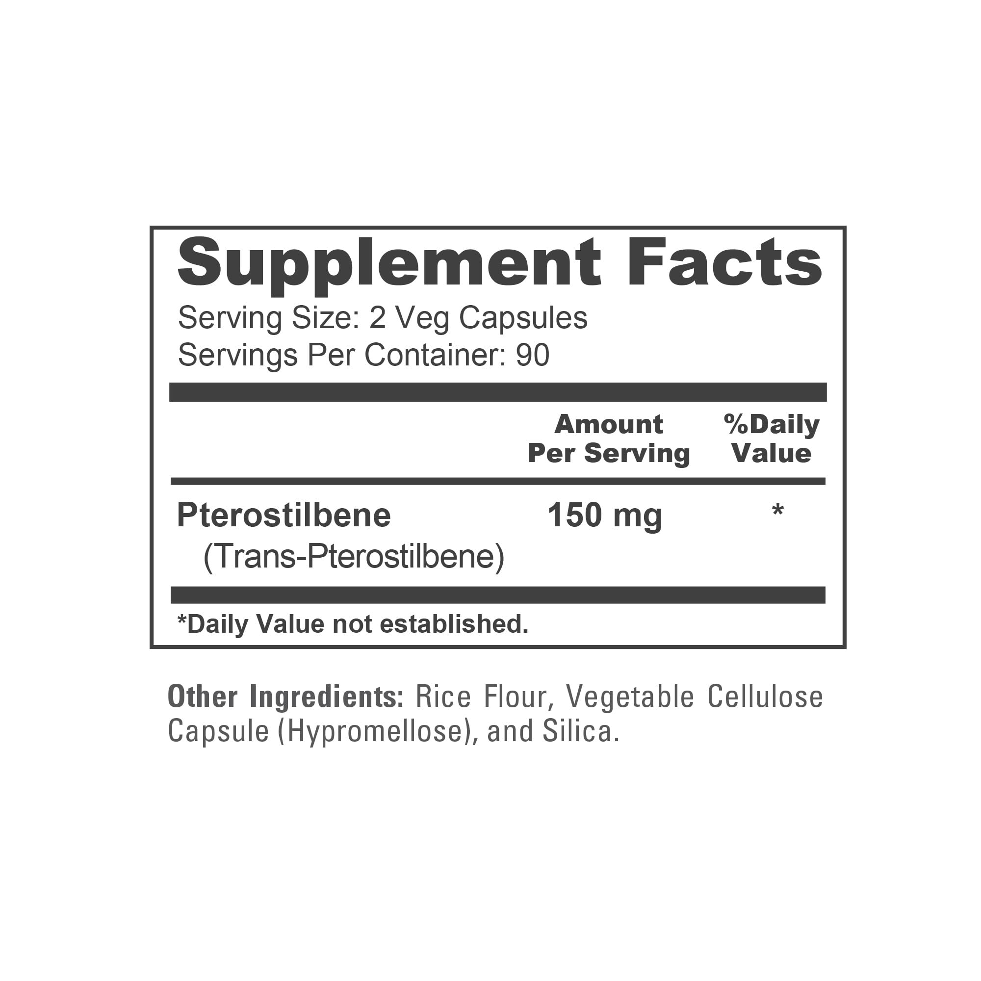 NusaPure Pterostilbene 150mg 180 Veggie Caps (Non-GMO, Vegan) NusaPureAu supplements