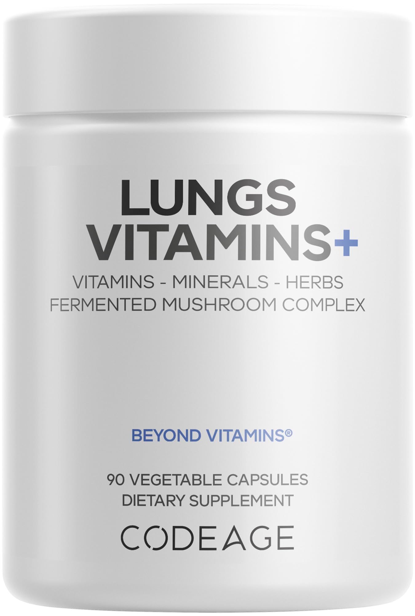 Codeage Lungs Vitamins, A, C, D, E, B6, Milk Thistle Lung Supplement, Zinc & Magnesium, Cordyceps, Reishi, Chaga, Poria, Tylophora, Ginger, Peppermint Leaf Organic Herb Cleanse - Non-GMO - 90 Capsules CodeageAu supplements