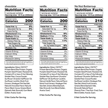 OWYN Only What You Need Pro Elite Vegan High Protein Keto Shake, 32g Protein OWYN Only What You NeedUS supplements