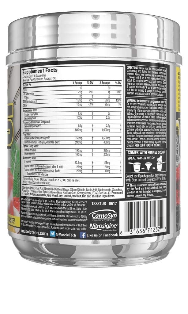 Pre Workout Powder | MuscleTech Vapor X5 for Men & Women, Energy Drink Mix Sports MuscleTechAu supplements