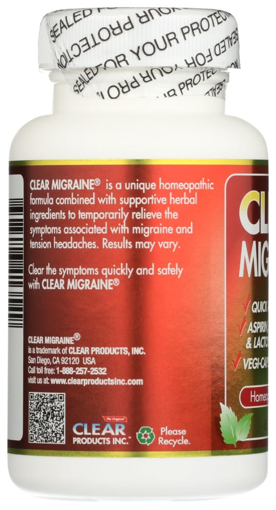 Clear Migraine Clear Products 60 Caps GagacisoAu supplements