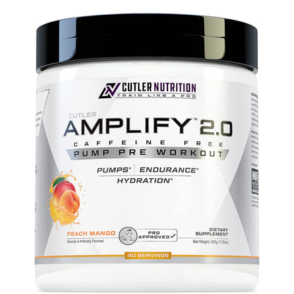 Cutler Nutrition Amplify 2.0 Caffeine Free Pre Workout for Men and Women Stimulant Free Cutler NutritionUS supplements