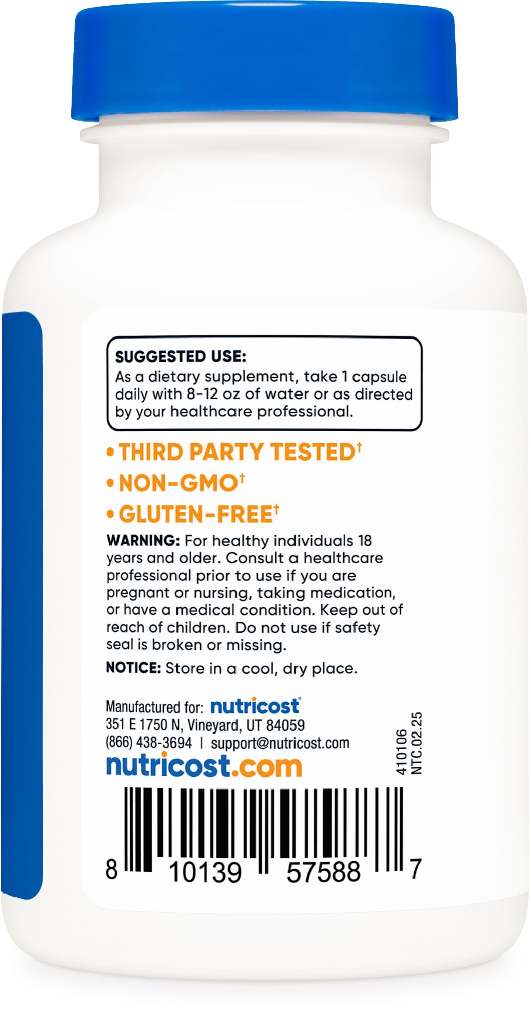 Nutricost NADH 10mg Per Serving 120 Capsules - B-Nicotinamide Adenine Dinucleotide, Vegan, Gluten-Free NutricostAu supplements