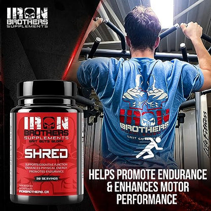 Shred for Men & Women | Strong Appetite Suppressant for Weight Loss Management Iron Brothers SupplementsUS supplements