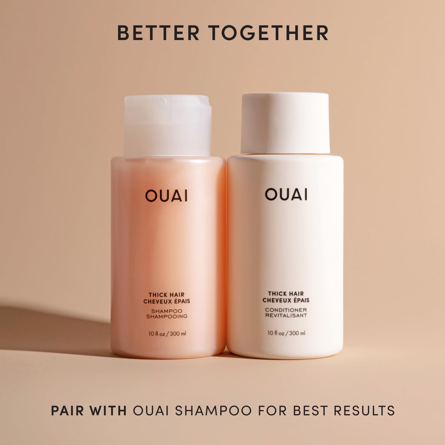 OUAI Thick Hair Conditioner Refill - Moisturizing Conditioner for Dry, Frizzy Hair - Keratin, Marshmallow Root, Shea Butter and Avocado Oil - Paraben, Phthalate & Sulfate Free (32 Oz) OUAIAu supplements