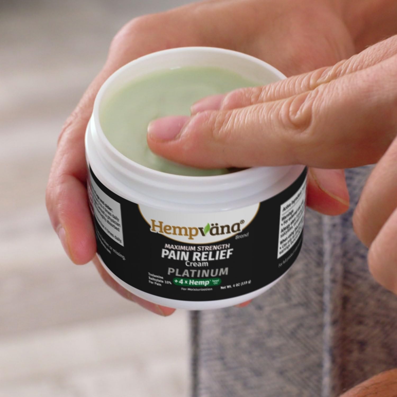 Hempvana Platinum Maximum Strength Relief Cream 4X Hemp for Muscles, Joints, Back, Knees, Shoulders, Neck, Elbows, Hands, Feet. AS SEEN ON TV. Odor-Free, Non-Greasy, Quickly Absorbs, 4X More Hemp HempvanaAu supplements