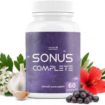 Nature’s NutriWave Sonus Complete – Natural Daily Formula with Vitamin C, B6, B12 & Folic Acid – Non-GMO, Easy to Use, GMP Certified – 60 Capsules, 1 Month Supply Nature’s NutriWaveAu supplements