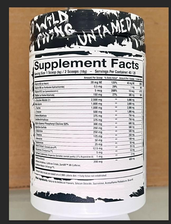 Assault Labs Wild Thing Pre Workout Powder Blend of Di-Citrulline Malate,Beta Alanine Assault LabsAu supplements