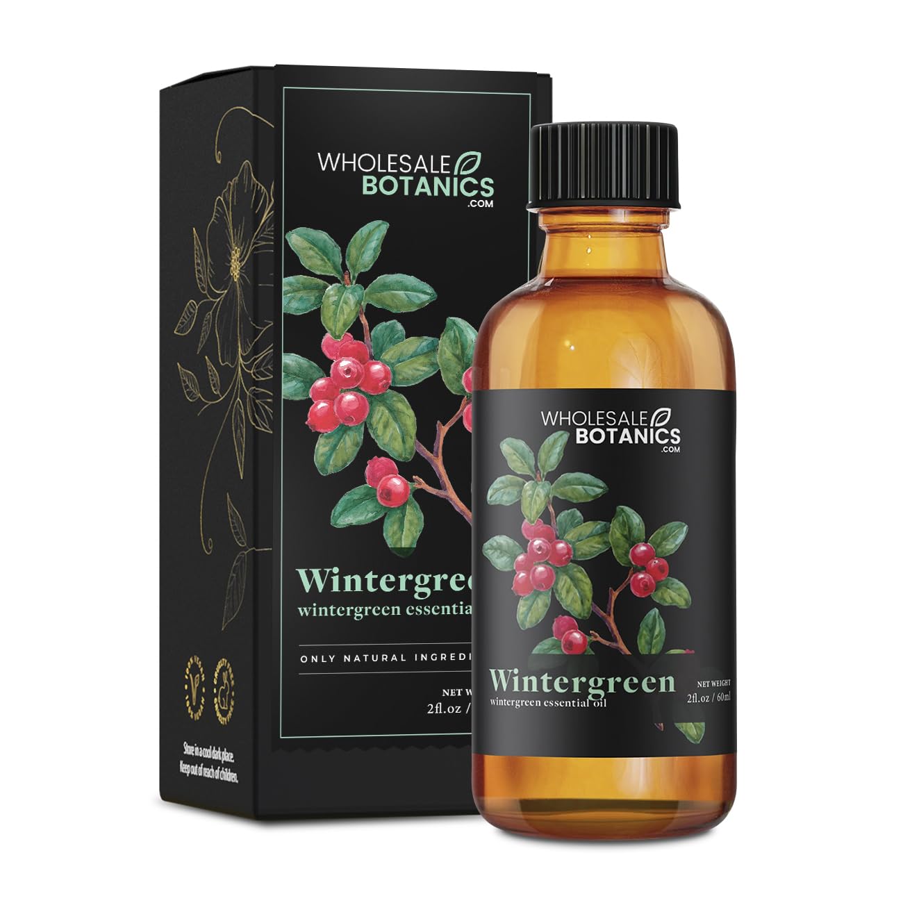 Wintergreen Essential Oil by Wholesale Botanics | Premium Grade 100% Undiluted Essential Oil Wholesale BotanicsAu supplements