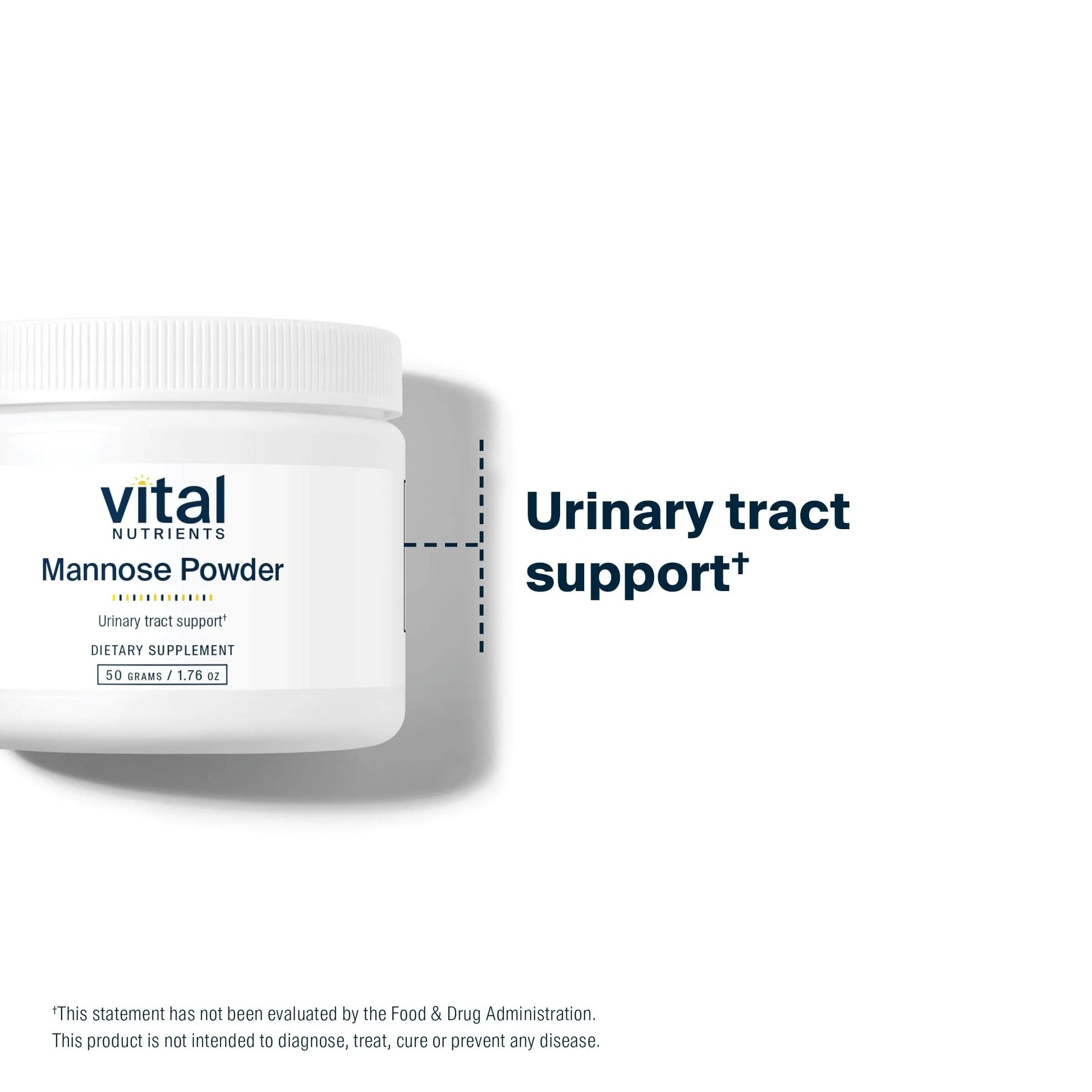 Vital Nutrients Mannose Powder 50g - Vegan D-Mannose Supplement for Urinary Tract and Bladder Support - Gluten, Dairy, Soy Free - Non-GMO - 25 Servings Vital NutrientsAu supplements