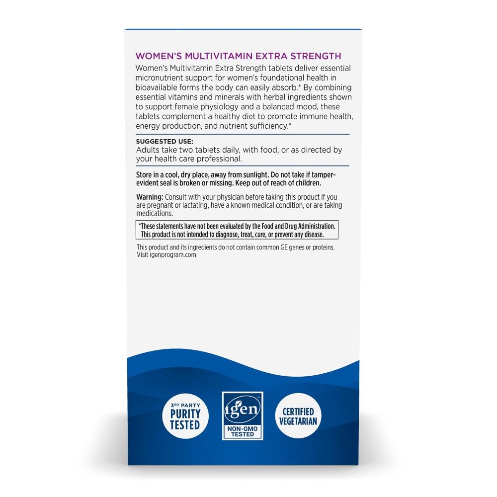 Nordic Naturals Women’s Multivitamin Extra Strength - Skin, Hair, Energy, & Bone Support - Immunity Supplement - 20 Essential Nutrients - 60 Tablets - 30 Servings Nordic NaturalsAu supplements