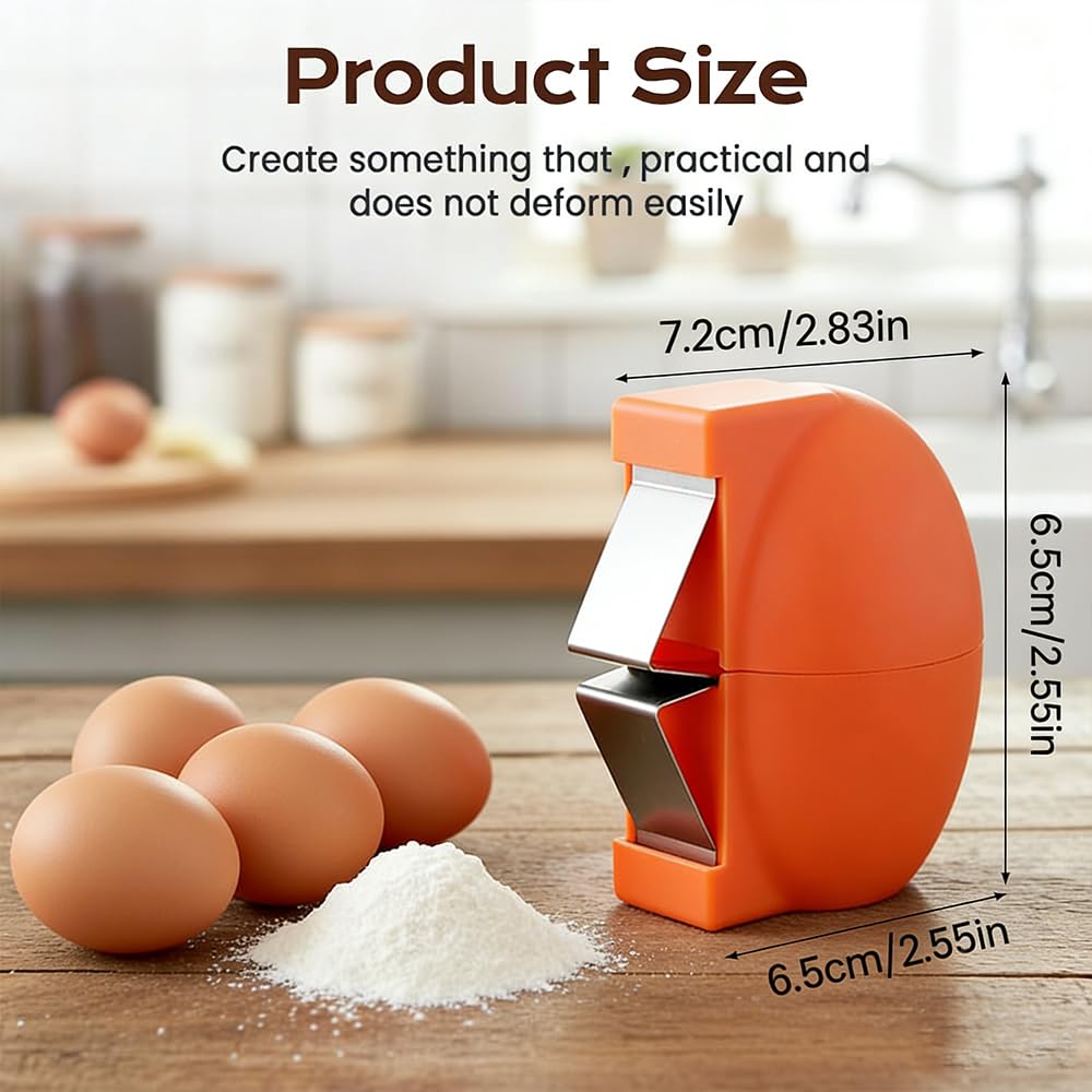 New Egg Shell Opener Egg Cracker Tool Stainless Steel, Multifunctional Egg Shell Opener for Raw Or Hard-Boiled Eggs, Kitchen Gadget for Cooking Baking (Yellow) CLRZOLAu supplements