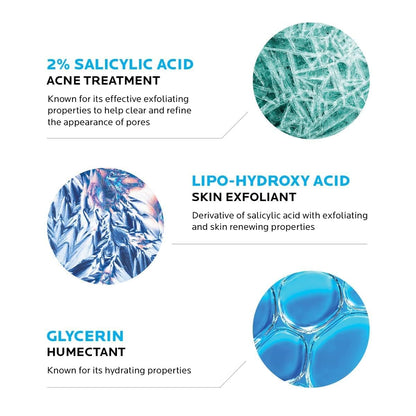 La Roche-Posay Effaclar Medicated Gel Facial Cleanser, Foaming Acne Face La Roche-PosayUS supplements