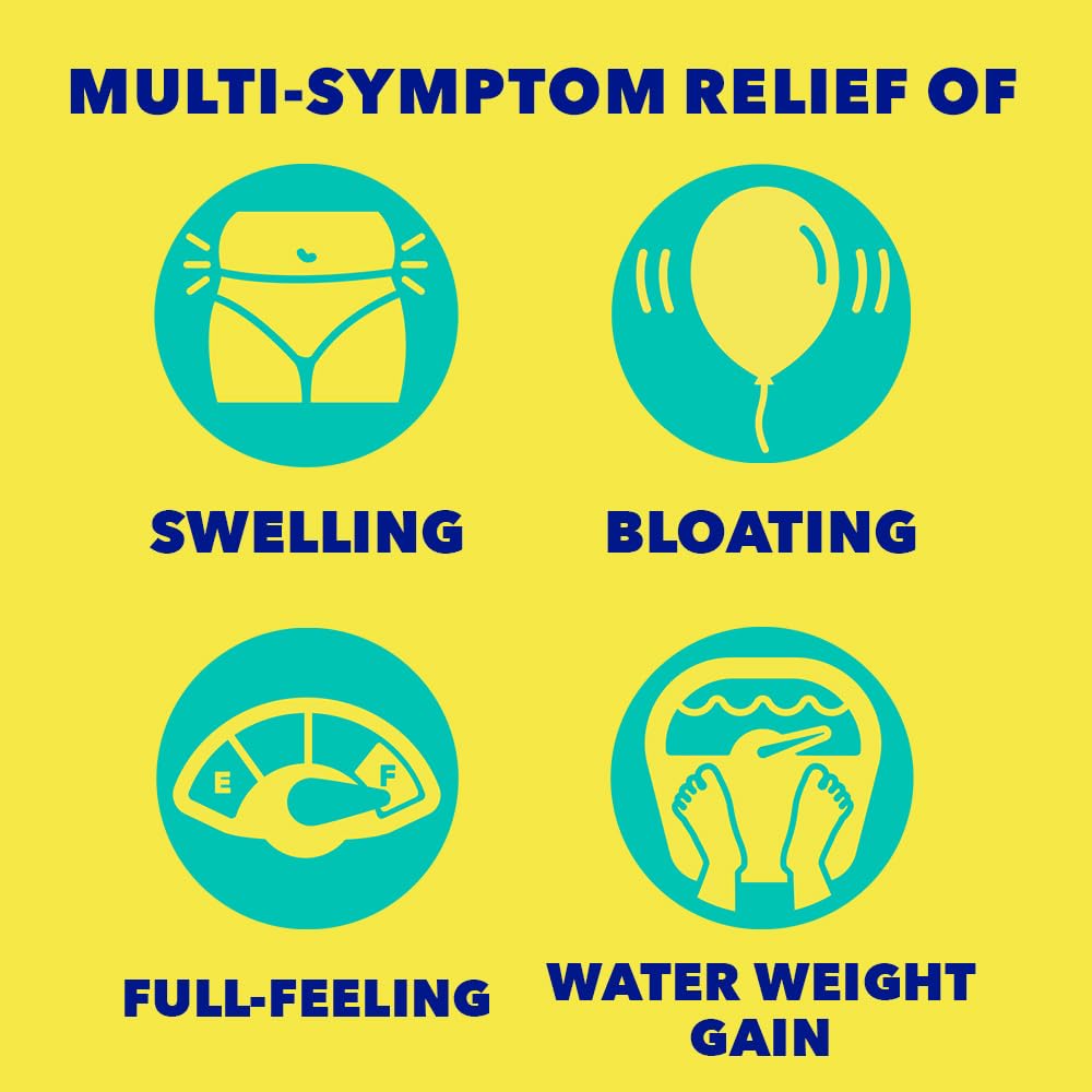 Midol Bloat Relief Caplets with Pamabrom, Relieve Bloating Symptoms Before and During Your Period, Provides Up to 6 Hours of Relief for Women, 60 Count MidolAu supplements