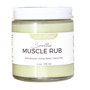 Jade Bloom Muscle Rub Soothe - Essential Oil Muscle Fusion (Heat Activated) - Glass Jar Jade BloomAu supplements