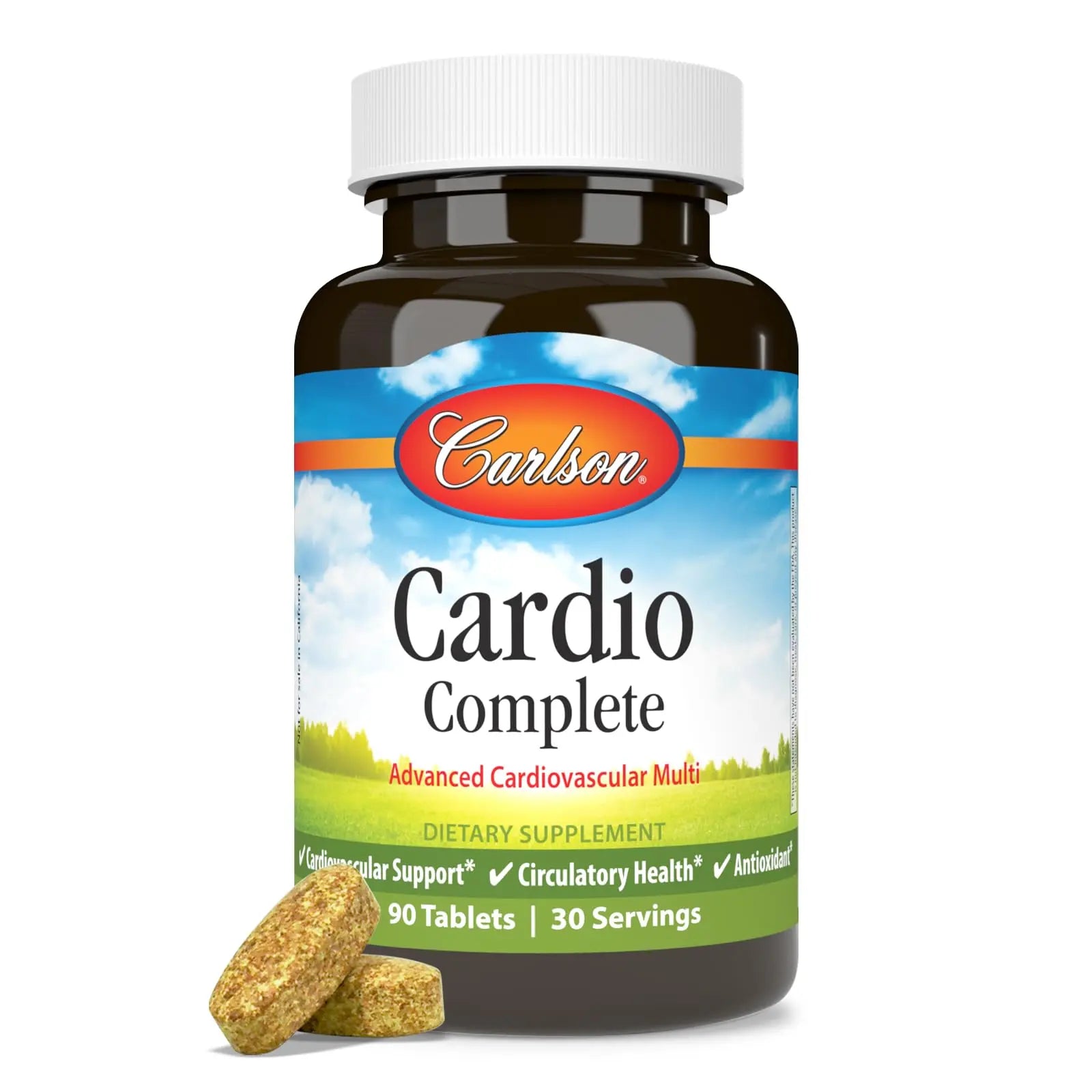 Carlson - Cardio Complete, Advanced Multivitamin, Heart Health, Circulatory Support, 90 Tablets CarlsonAu supplements