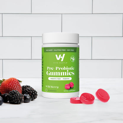 VitaHustle Probiotic Gummies + Prebiotics by Kevin Hart with Chicory Root Inulin Fiber VitaHustleUS supplements
