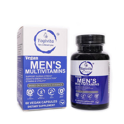 Yogivita Men’s Multivitamin – Complete Wellness, Energy & Immunity Support – Vegan, Gluten-Free, 60 Capsules YogivitaUS supplements