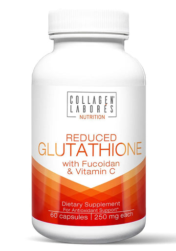 Advanced Glutathione Complex 500mg – with Fucoidan & Vitamin C – Antioxidant Support for Skin Glow, Detox & Immune Health – Non-GMO, Made in USA (60 Capsules) Collagen LaborésAu supplements
