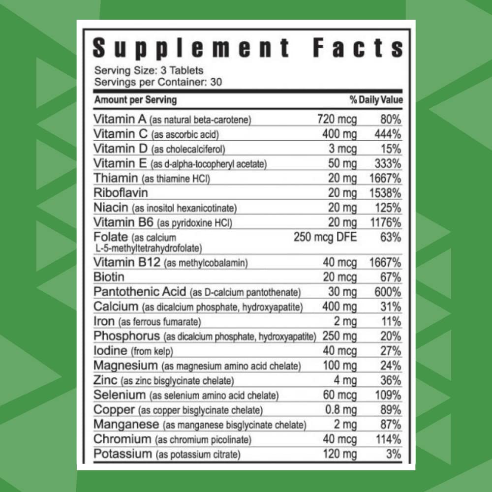 Youngevity Ultimate Daily Classic™ Tablets - Complete Vitamins, Minerals, Amino Acids, & Botanicals - Multivitamin for Women and Men - 90 Tablets YoungevityAu supplements
