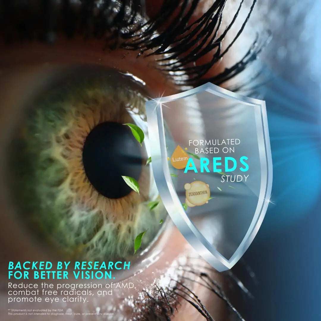 Clearsight AREDS Advanced+ Eye Health Vitamins | Lutein, Zeaxanthin, Vitamin E, Vitamin C | Blue Light & Vision Support | Eye Vitamins for Macular Health Clearsightnz supplements