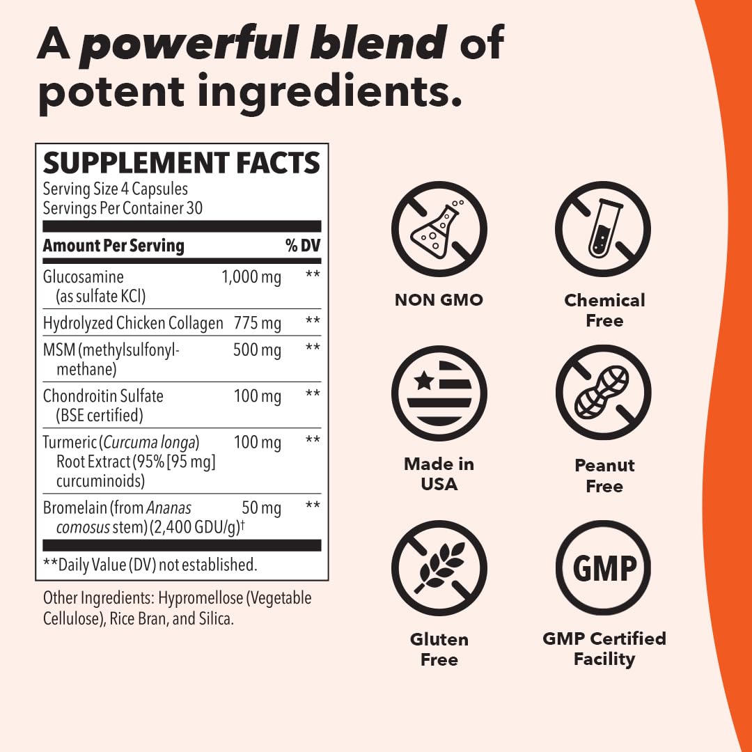 LifeSeasons Mobili-T - Joint Support Supplement - Reduces Aches & Discomforts - Increase Range of Motion - Rebuild Tissue & Cartilage - MSM Chondroitin Collagen Glucosamine & Turmeric - 208 Capsules LifeSeasonsAu supplements