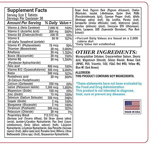 Esmond Natural: Men's Vitality Complex (Advanced Multivitamin and Mineral Supplement for Men. Supports Energy and Vitality) Esmond NaturalAu supplements