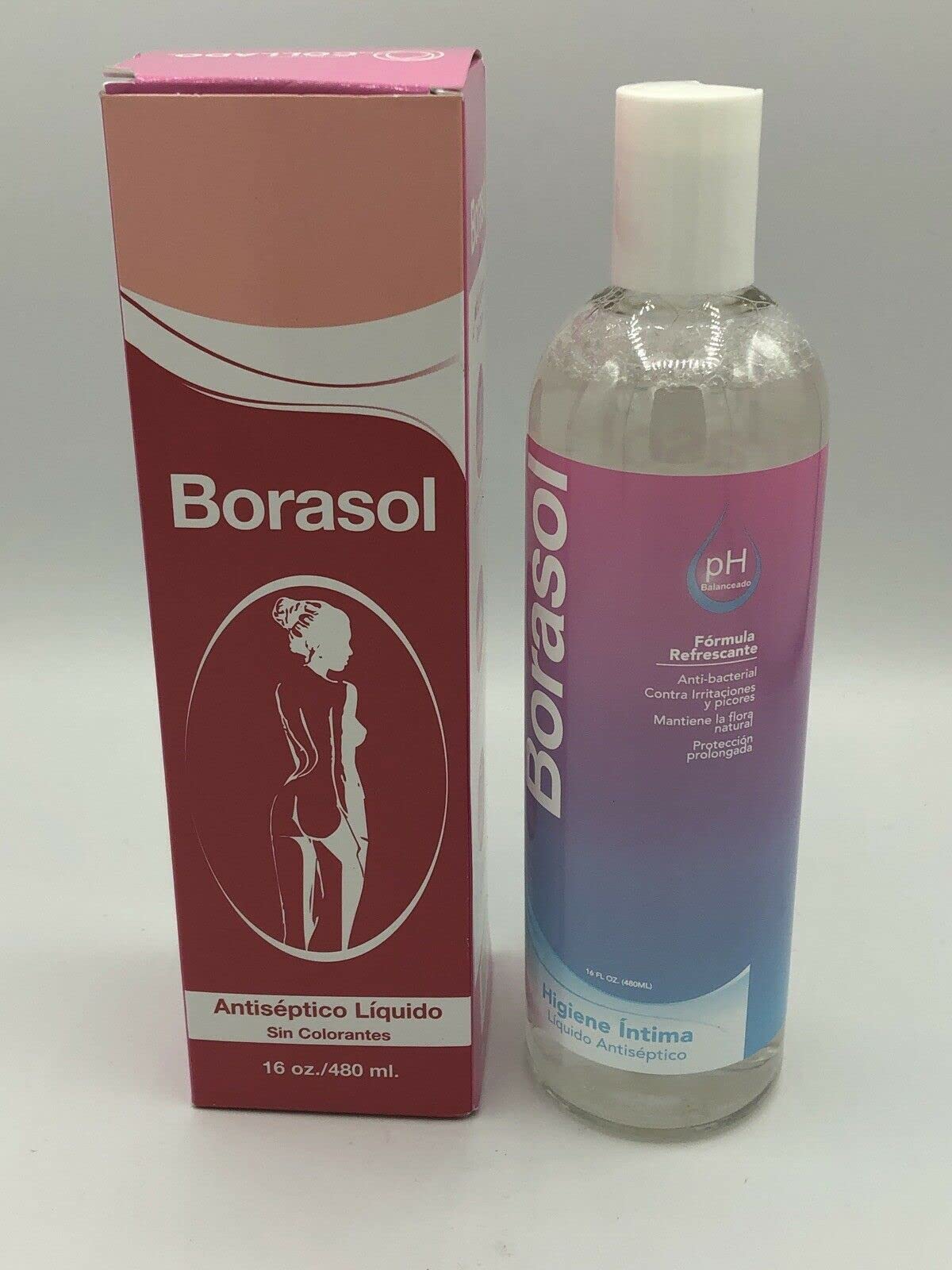JEANNETTE Borasol Liquid Antiseptic Refreshing Femenine Wash 8 FL. Oz. (240ml) JEANNETTEAu supplements