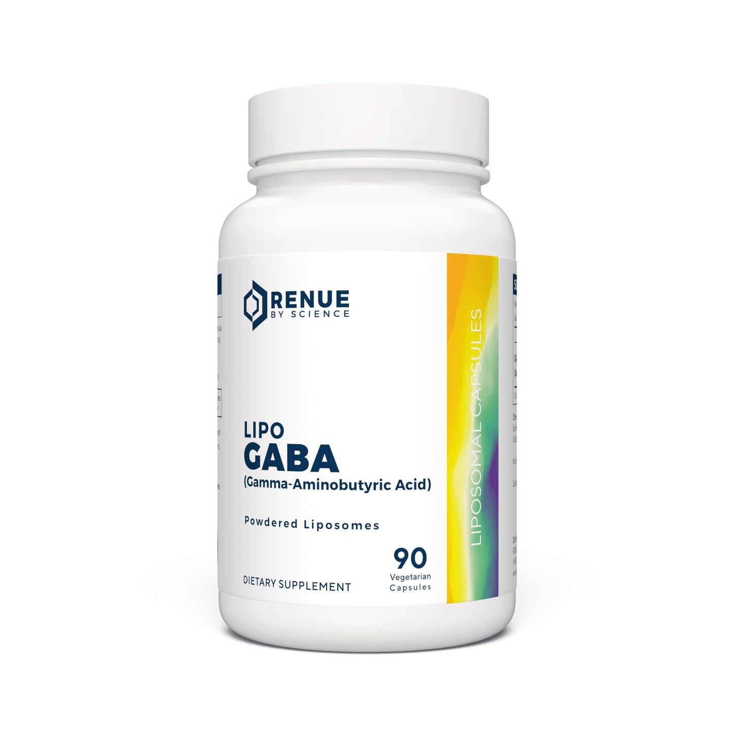 Renue By Science GABA | High Strength Liposomal GABA Supplements | 90 GABA Capsules - 300mg Gamma-Aminobutyric Acid per Serving | Non-GMO | Made in The USA Third-Party Tested Renue By ScienceUS supplements