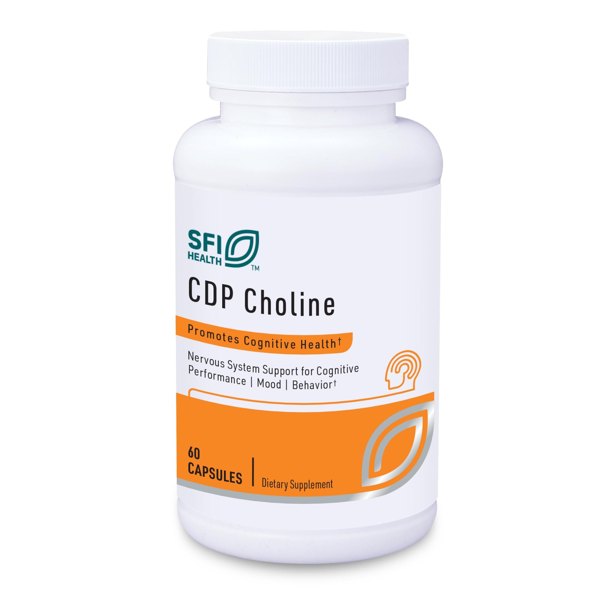 Klaire Labs SFI Health CDP Choline 250mg - Soy-Free Choline Supplements - Cognizin Citicoline to Help Support Memory, Focus & Attention - Bioavailable Active Form, Hypoallergenic (60 Capsules) SFI HealthAu supplements