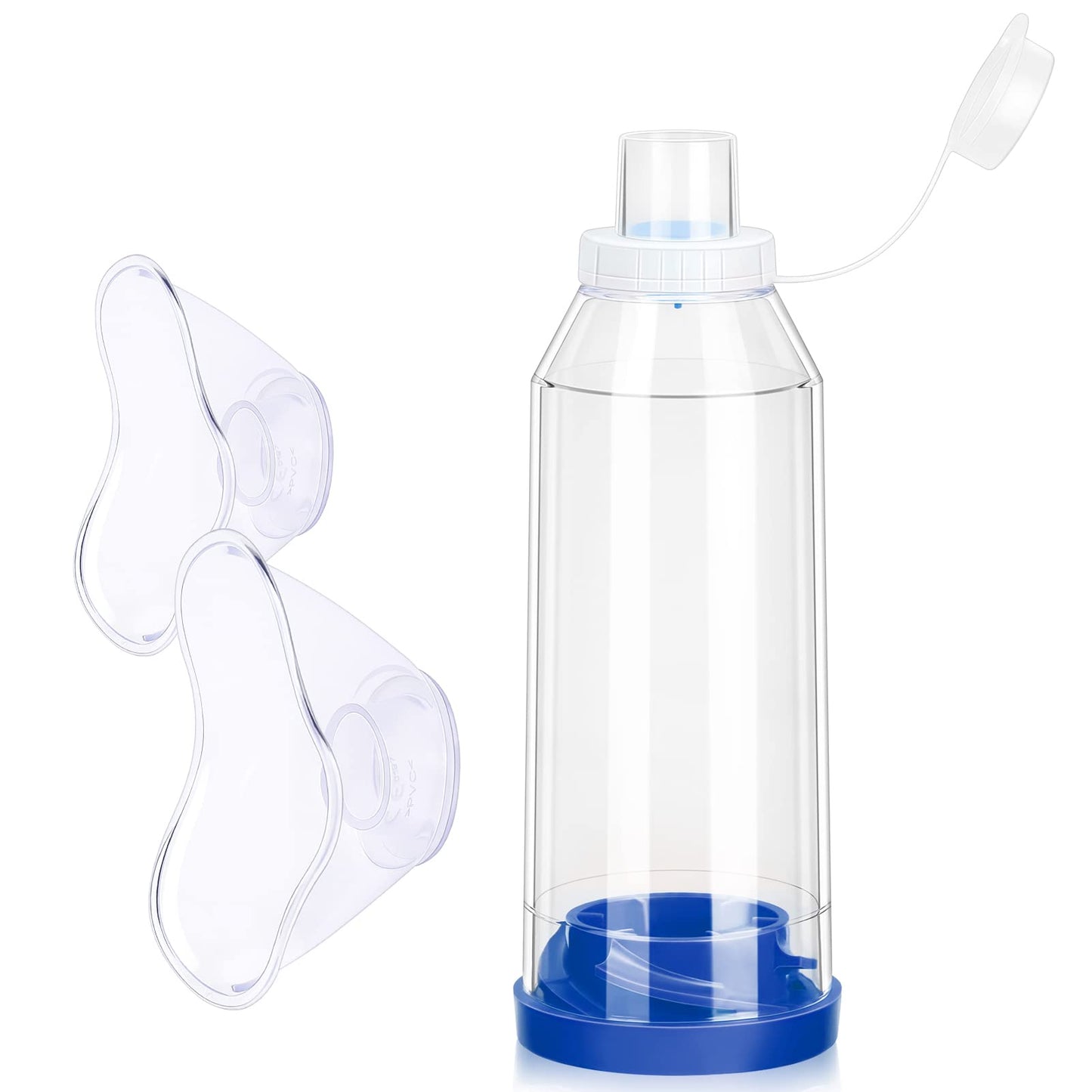Fivepropy Handheld Spacer for Kids and Adults Includes Child Mask & Adult Blue FivepropyUS supplements