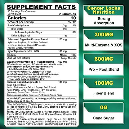 Sugar Free Digestive Enzymes Gummies 1000mg - Break Down Food Quickly - Chewable EnvyCureUS supplements