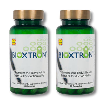 Bioxtron Natural AFA Stem Cell Supplement - Joint Support & Muscle Pain - Immune System Support - Support Energy Levels - Natural Blue Green Algae Spirulina - Pack of 2-120 Caps BioxtronAu supplements