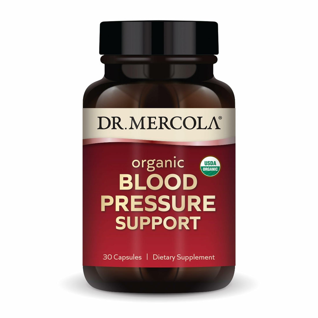 Dr. Mercola Organic Blood Pressure Support - Supports Healthy Circulation - High-Potency Grape Seed Extract - Non-GMO & Soy-Free - 30 Capsules (30 Servings) Dr. MercolaAu supplements