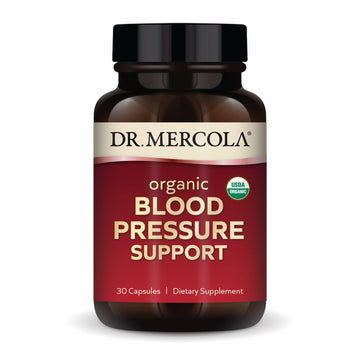 Dr. Mercola Organic Blood Pressure Support - Supports Healthy Circulation - High-Potency Grape Seed Extract - Non-GMO & Soy-Free - 30 Capsules (30 Servings) Dr. MercolaAu supplements