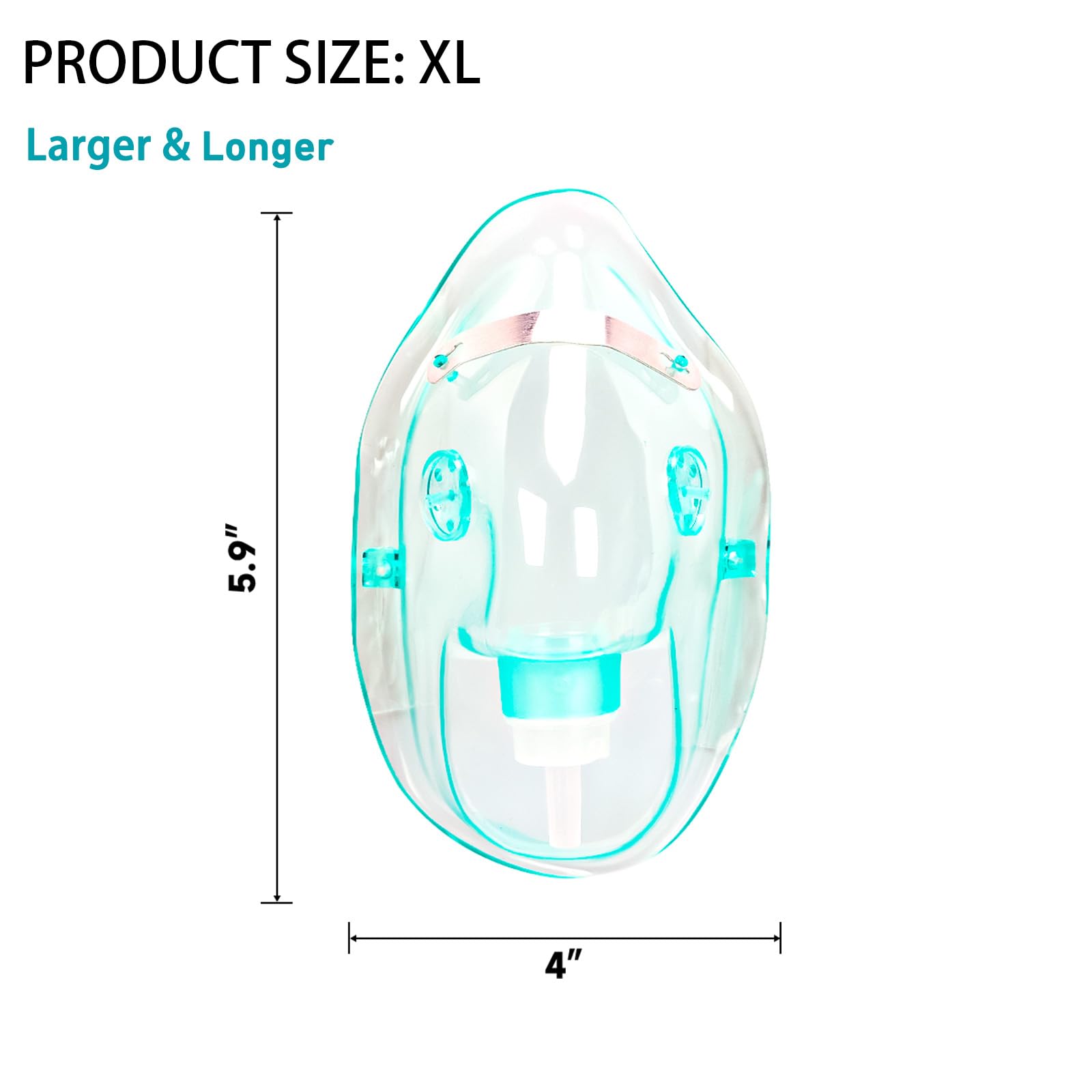 2 Pack Oxygen Mask for Face Adult with 6.6 Ft Tube and Adjustable Elastic Strap - Size XL REALBEBFFAu supplements