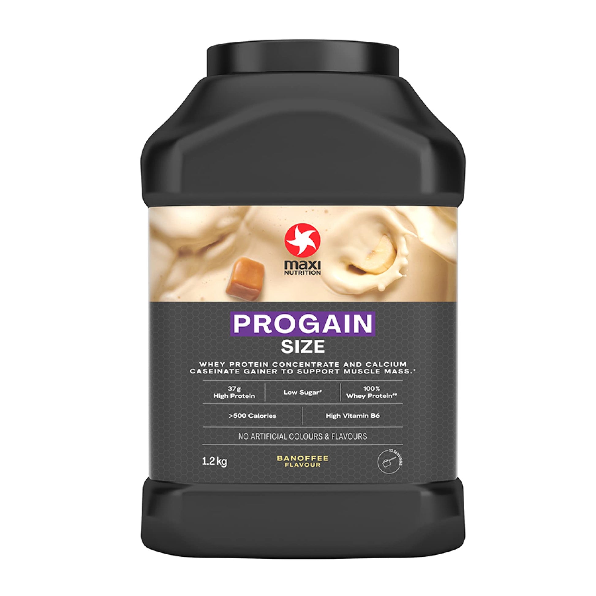 MaxiNutrition - Progain, Banoffee - Whey Protein Powder for Size & Muscle Mass – Low Sugar MaxiNutritionAu supplements