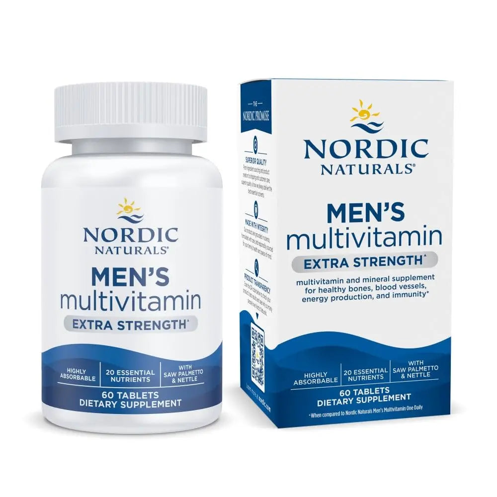 Nordic Naturals Men’s Multivitamin Extra Strength - Bone, Energy, & Blood-Vessel Support - Immunity Supplement Nordic NaturalsAu supplements