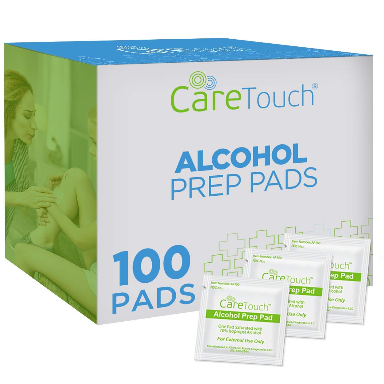 Care Touch Alcohol Wipes - Individually Wrapped Alcohol Prep Pads with 70% Isopropyl Care TouchUS supplements
