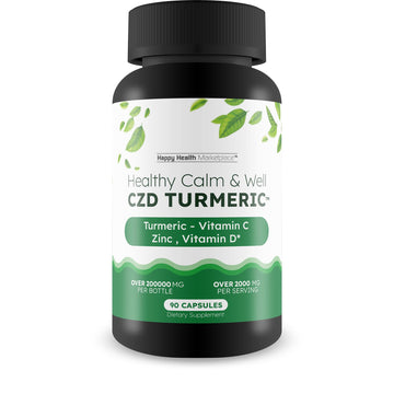 Healthy Calm & Well CDZ Gummies Capsules - Our Best CDZ Supplement Vitamin C D and Zinc - Turmeric Vitamin C D Zinc Magnesium - Our Best Calmwell Cdc Gummies Capsules Zinc Vitamin C Vitamin D Turmeric Happy Health MarketplaceAu supplements
