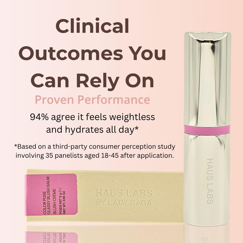 Haus Labs Color Fuse Longwear Hydrating Glassy Lip + Cheek Blush Balm Stick - Glassy Lilac Haus LaboratoriesAu supplements